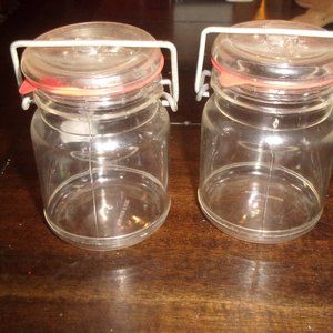 Salt pepper shakers set plastic canning jars